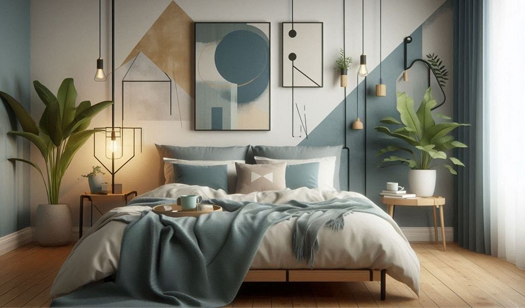 Make A Textured Wall Mural Design For Apartment Living Room photo